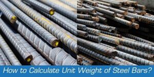 How to calculate unit weight of steel bars?