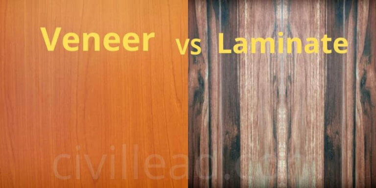 Veneer vs Laminate - 19 Difference Between Veneer and Laminate - Civil Lead