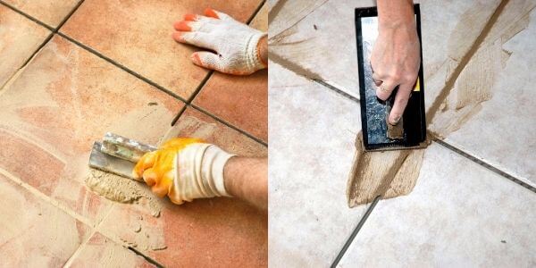 What is grouting?