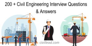 Civil Engineering Interview Questions & Answers