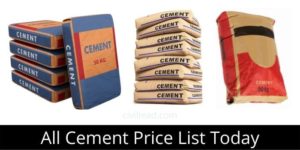 All Cement Price List Today